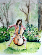 Nr. 419 Sommermusik, Format: 36 x 48 cm, Preis o. Rahmen: 60 &euro;