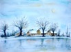 Nr. 356 Winterlicher Morgen, Format: 30 x 40 cm, Preis o. Rahmen: 50 &euro;.JPG
