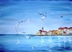 Nr. 338 Hafenstadt Piran, Format: 50 x 70 cm, Preis o.Rahmen: 80 &euro;